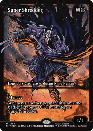 Super Shredder (TMT-285) [Teenage Mutant Ninja Turtles] Foil MTG Single Wizards of the Coast