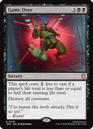 Game Over (TMC-018) [Commander: Teenage Mutant Ninja Turtles] MTG Single Wizards of the Coast