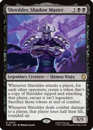 Shredder, Shadow Master (TMC-020) [Commander: Teenage Mutant Ninja Turtles] MTG Single Wizards of the Coast