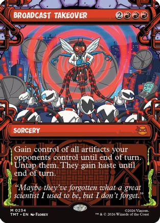 Broadcast Takeover (TMT-234) [Teenage Mutant Ninja Turtles] MTG Single Wizards of the Coast