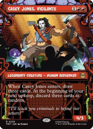 Casey Jones, Vigilante (0235) (TMT-235) [Teenage Mutant Ninja Turtles] MTG Single Wizards of the Coast