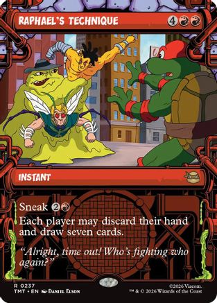 Raphael's Technique (TMT-237) [Teenage Mutant Ninja Turtles] Foil MTG Single Wizards of the Coast