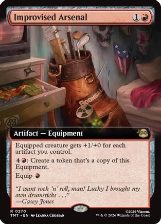 Improvised Arsenal (TMT-270) [Teenage Mutant Ninja Turtles] MTG Single Wizards of the Coast