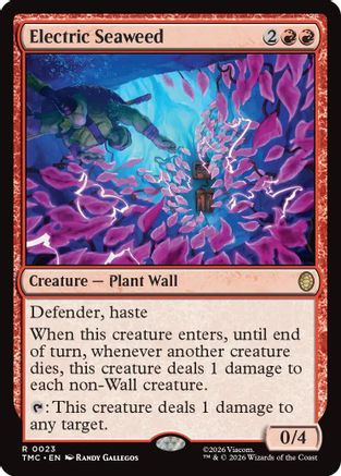 Electric Seaweed (TMC-023) [Commander: Teenage Mutant Ninja Turtles] MTG Single Wizards of the Coast
