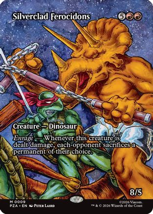 Silverclad Ferocidons (PZA-009) [Teenage Mutant Ninja Turtles Eternal-Legal] MTG Single Wizards of the Coast