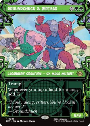 Groundchuck & Dirtbag (TMT-238) [Teenage Mutant Ninja Turtles] Foil MTG Single Wizards of the Coast
