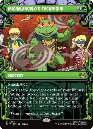 Michelangelo's Technique (TMT-239) [Teenage Mutant Ninja Turtles] MTG Single Wizards of the Coast