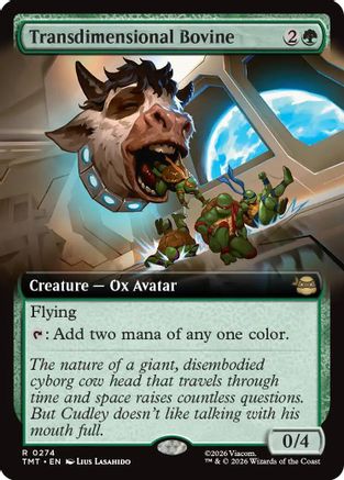 Transdimensional Bovine (TMT-274) [Teenage Mutant Ninja Turtles] Foil MTG Single Wizards of the Coast