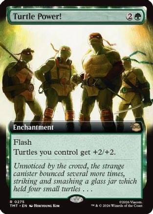 Turtle Power! (TMT-275) [Teenage Mutant Ninja Turtles] Foil MTG Single Wizards of the Coast