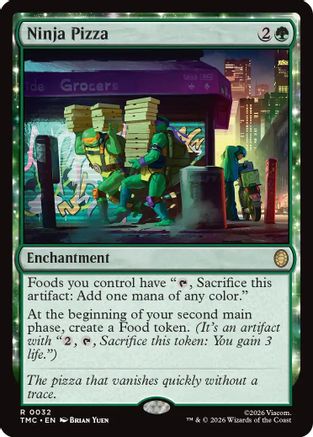 Ninja Pizza (TMC-032) [Commander: Teenage Mutant Ninja Turtles] MTG Single Wizards of the Coast