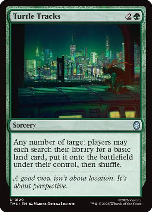 Turtle Tracks (TMC-129) [Commander: Teenage Mutant Ninja Turtles] MTG Single Wizards of the Coast