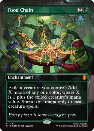 Food Chain (TMC-133) [Commander: Teenage Mutant Ninja Turtles] Foil MTG Single Wizards of the Coast