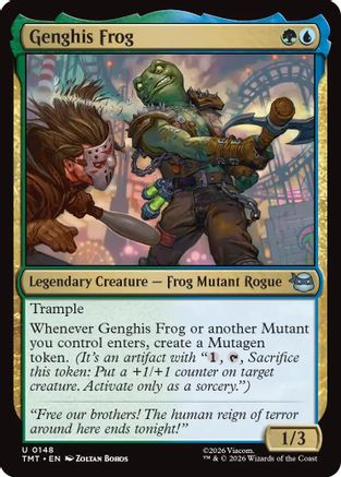 Genghis Frog (TMT-148) [Teenage Mutant Ninja Turtles] Foil MTG Single Wizards of the Coast