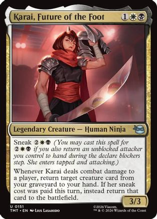 Karai, Future of the Foot (TMT-151) [Teenage Mutant Ninja Turtles] Foil MTG Single Wizards of the Coast