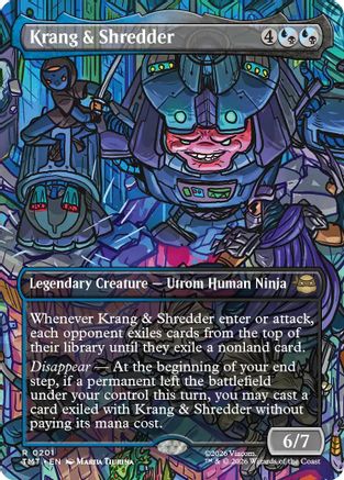 Krang & Shredder (TMT-201) [Teenage Mutant Ninja Turtles] Foil MTG Single Wizards of the Coast