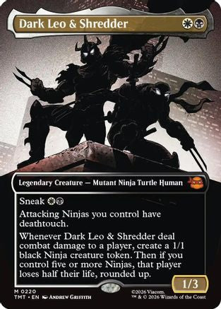 Dark Leo & Shredder (TMT-220) [Teenage Mutant Ninja Turtles] MTG Single Wizards of the Coast