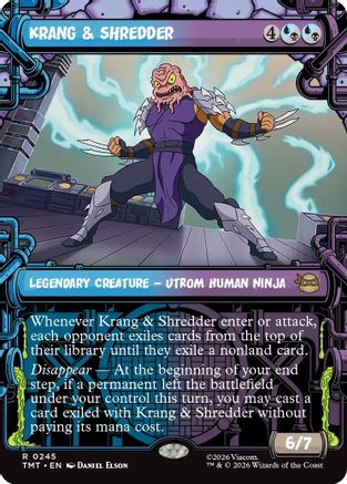 Krang & Shredder (TMT-245) [Teenage Mutant Ninja Turtles] Foil MTG Single Wizards of the Coast