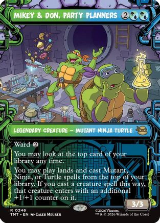 Mikey & Don, Party Planners (TMT-246) [Teenage Mutant Ninja Turtles] MTG Single Wizards of the Coast