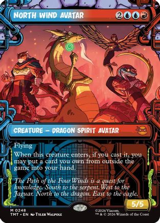 North Wind Avatar (TMT-248) [Teenage Mutant Ninja Turtles] Foil MTG Single Wizards of the Coast