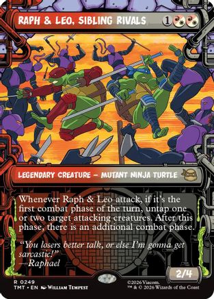 Raph & Leo, Sibling Rivals (TMT-249) [Teenage Mutant Ninja Turtles] MTG Single Wizards of the Coast