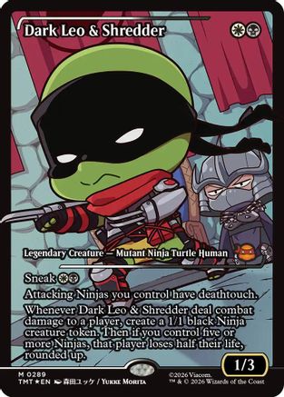 Dark Leo & Shredder (TMT-289) [Teenage Mutant Ninja Turtles] Foil MTG Single Wizards of the Coast