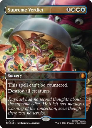 Supreme Verdict (TMC-134) [Commander: Teenage Mutant Ninja Turtles] Foil MTG Single Wizards of the Coast