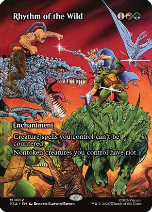 Rhythm of the Wild (PZA-012) [Teenage Mutant Ninja Turtles Eternal-Legal] Foil MTG Single Wizards of the Coast