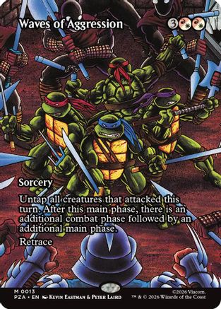 Waves of Aggression (PZA-013) [Teenage Mutant Ninja Turtles Eternal-Legal] MTG Single Wizards of the Coast