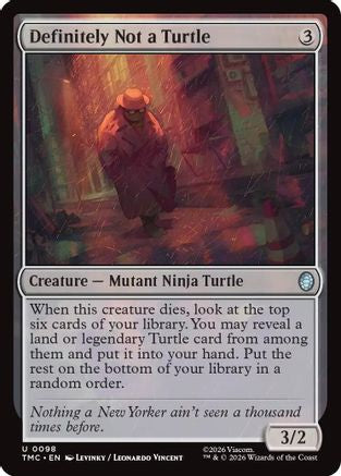 Definitely Not a Turtle (TMC-098) [Commander: Teenage Mutant Ninja Turtles] MTG Single Wizards of the Coast