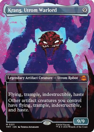Krang, Utrom Warlord (TMT-221) [Teenage Mutant Ninja Turtles] MTG Single Wizards of the Coast
