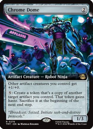 Chrome Dome (TMT-276) [Teenage Mutant Ninja Turtles] Foil MTG Single Wizards of the Coast