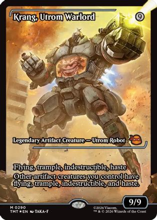 Krang, Utrom Warlord (TMT-290) [Teenage Mutant Ninja Turtles] Foil MTG Single Wizards of the Coast