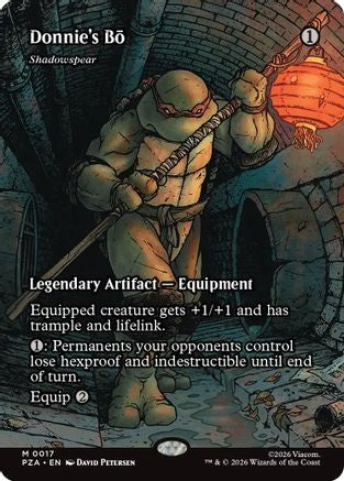 Donnie's Bo - Shadowspear (PZA-017) [Teenage Mutant Ninja Turtles Eternal-Legal] MTG Single Wizards of the Coast