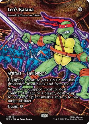 Leo's Katana - Sword of Sinew and Steel (PZA-018) [Teenage Mutant Ninja Turtles Eternal-Legal] MTG Single Wizards of the Coast