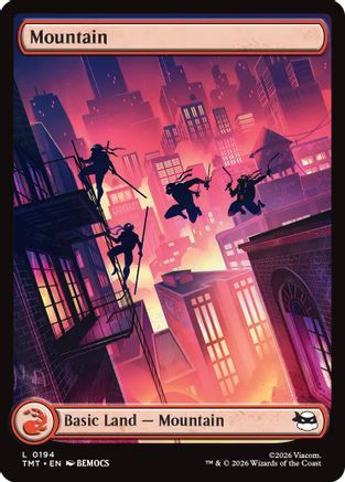 Mountain (0194) (TMT-194) [Teenage Mutant Ninja Turtles] MTG Single Wizards of the Coast