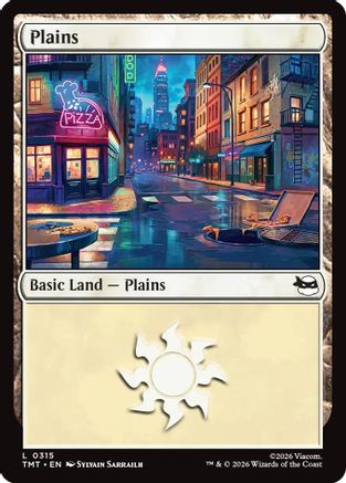 Plains (0315) (TMT-315) [Teenage Mutant Ninja Turtles] MTG Single Wizards of the Coast
