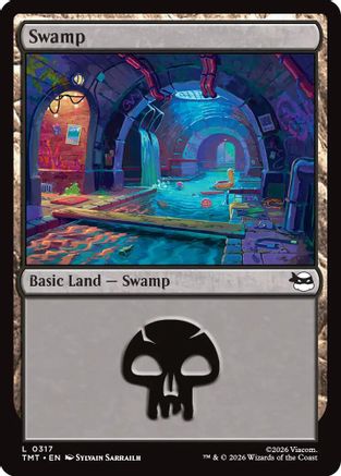 Swamp (0317) (TMT-317) [Teenage Mutant Ninja Turtles] MTG Single Wizards of the Coast