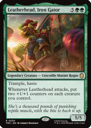 Leatherhead, Iron Gator (TMC-030) [Commander: Teenage Mutant Ninja Turtles] MTG Single Wizards of the Coast