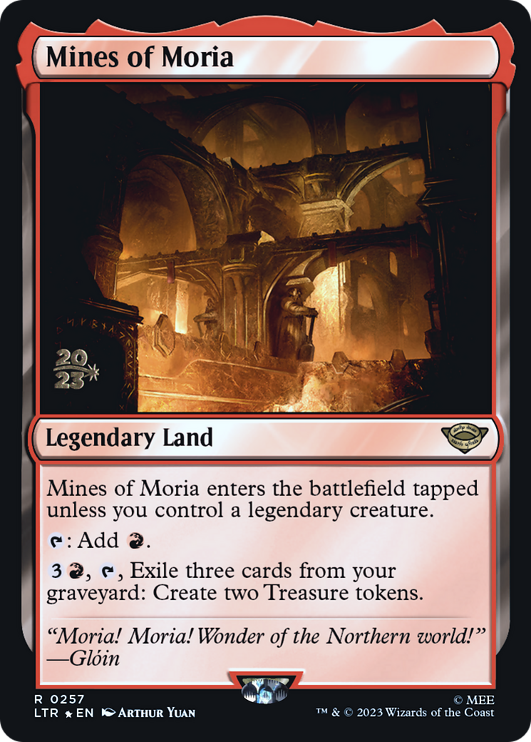 Mines of Moria (PRE-257) [Tales of Middle-earth Promos] Foil MTG Single Wizards of the Coast