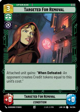 Targeted for Removal (141/264) [A Lawless Time] Star Wars: Unlimited Single Disney