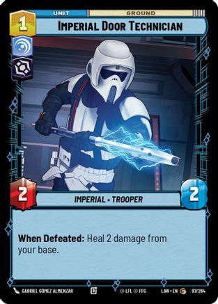 Imperial Door Technician (97/264) [A Lawless Time] Star Wars: Unlimited Single Disney