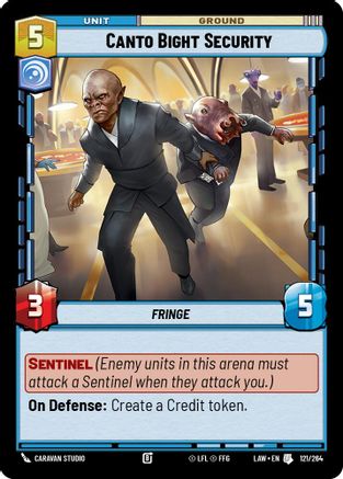 Canto Bight Security (121/264) [A Lawless Time] Star Wars: Unlimited Single Disney