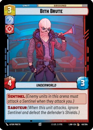 Bith Brute (49/264) [A Lawless Time] Star Wars: Unlimited Single Disney