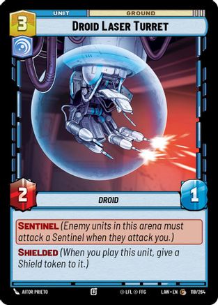 Droid Laser Turret (118/264) [A Lawless Time] Star Wars: Unlimited Single Disney