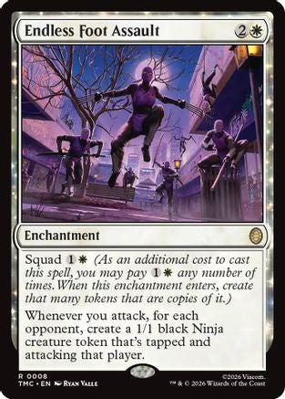 Endless Foot Assault (TMC-008) [Commander: Teenage Mutant Ninja Turtles] MTG Single Wizards of the Coast