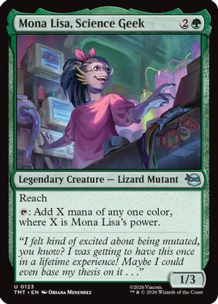 Mona Lisa, Science Geek (TMT-123) [Teenage Mutant Ninja Turtles] MTG Single Wizards of the Coast