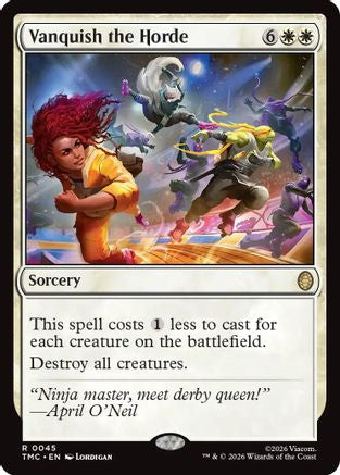 Vanquish the Horde (TMC-045) [Commander: Teenage Mutant Ninja Turtles] MTG Single Wizards of the Coast