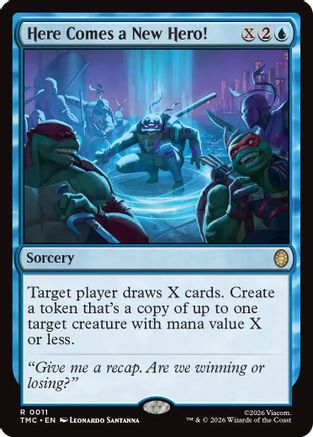 Here Comes a New Hero! (TMC-011) [Commander: Teenage Mutant Ninja Turtles] MTG Single Wizards of the Coast