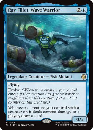 Ray Fillet, Wave Warrior (TMC-014) [Commander: Teenage Mutant Ninja Turtles] MTG Single Wizards of the Coast
