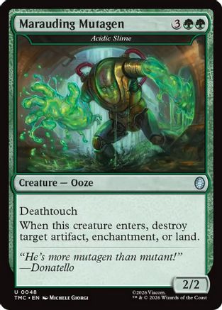Marauding Mutagen - Acidic Slime (TMC-048) [Commander: Teenage Mutant Ninja Turtles] MTG Single Wizards of the Coast
